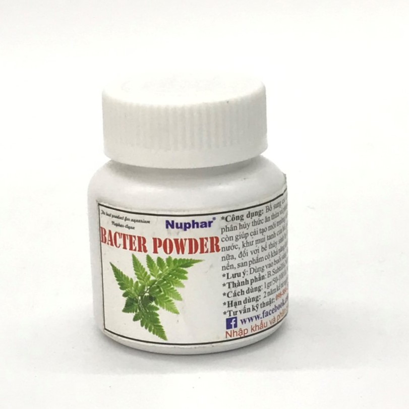 Vi sinh bột Nuphar Bacter Powder 80g